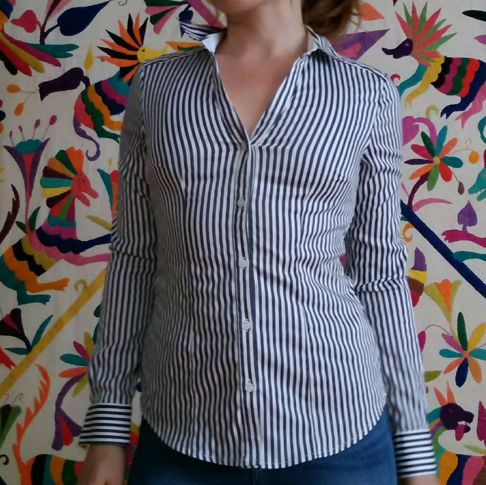 Striped H&M Button Up